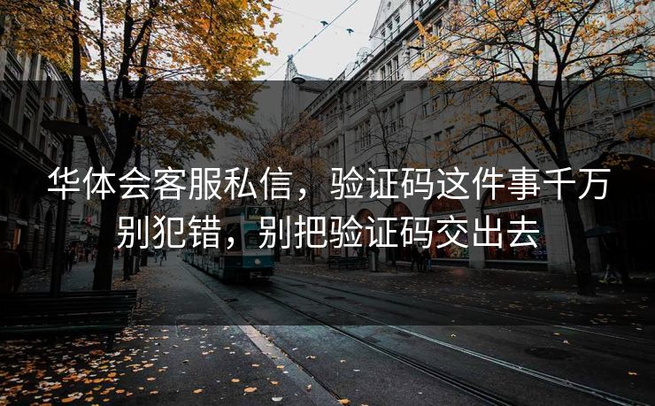 华体会客服私信，验证码这件事千万别犯错，别把验证码交出去